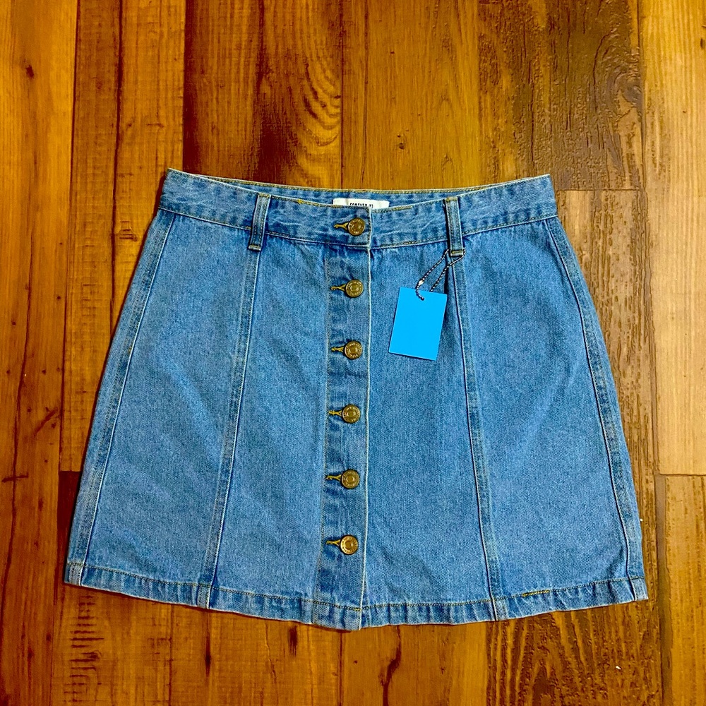 Blue Jean Mini Skirt